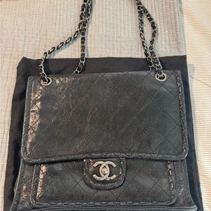 Chanel Black Quilted Leather Shoulder Bag